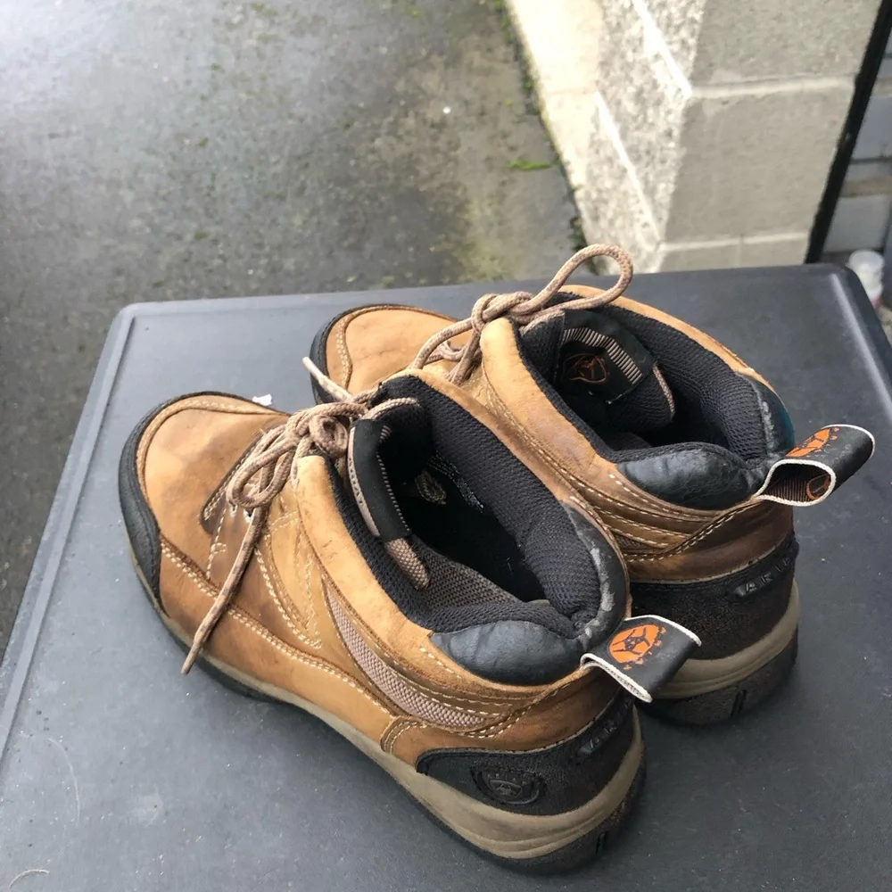 ARIAT Terrain ATS Style 70024 Brown Leather Hiking Work Boots Women’s Size 7.5B - Picture 8 of 13